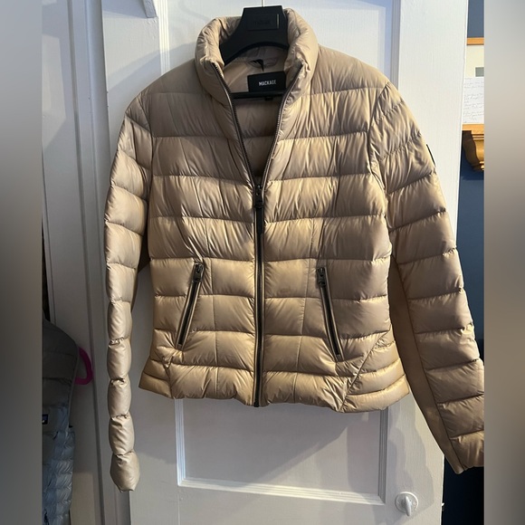 Mackage Puffer Jacket Beige Size Medium - Picture 1 of 9